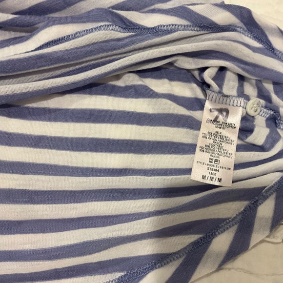 Splendid Blue and White Striped Tank Top Camisole Made in USA Size Medium - Picture 6 of 8